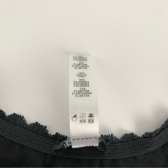 Cosabella Never Say Never Black Curvy Racie Racerback Bralette Petite - Picture 12 of 13
